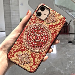 熱銷-DAK-3C專營店-金色六字真言蘋果13手機殼12國風12mini佛系iPhone xr文藝11潮牌8