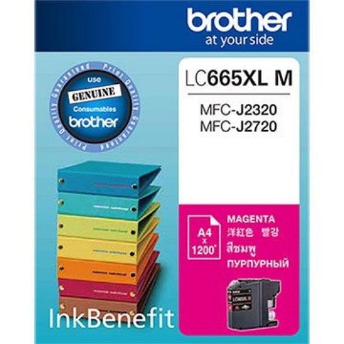 Brother LC665XL-M 原廠紅色墨水匣 適用機種：MFC-J2320、MFC-J2720