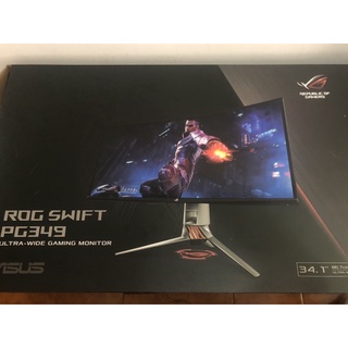 二手 2019購入 完好無缺Rog asus pg349q 曲面螢幕