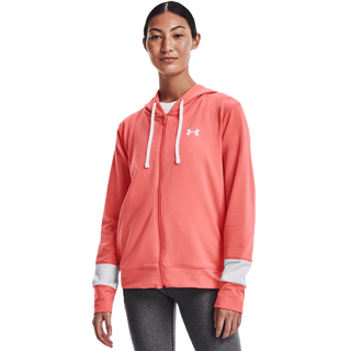 【UNDER ARMOUR】UA 女 Rival Terry 連帽外套(歐美版型)-優惠商品