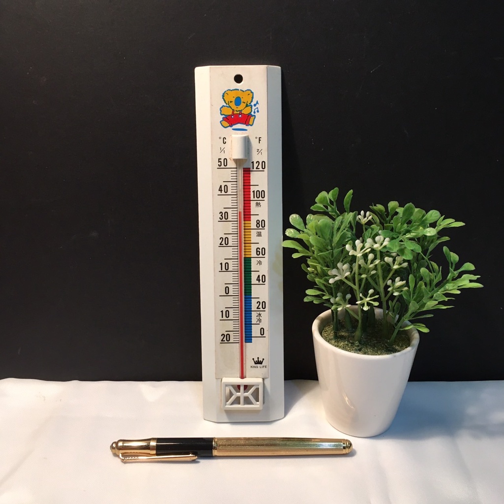 早期 壁掛式酒精溫度計 酒精溫度計 溫度計 室內溫度計 室溫溫度計 壁掛溫度計 牆壁裝飾 裝飾溫度計