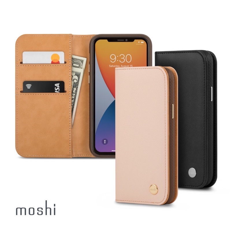 Moshi 磁吸可拆式卡夾型皮套iPhone 13 pro max