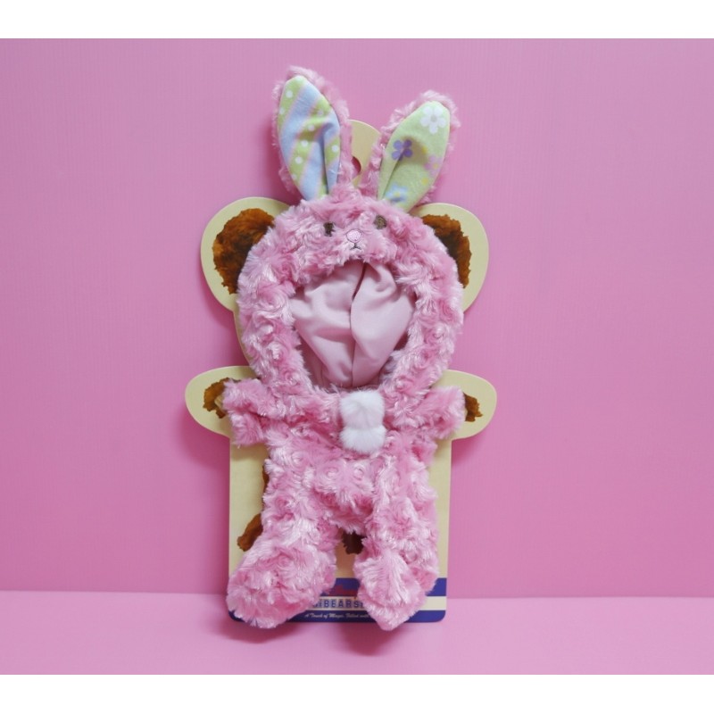🌸Dona代購🌸日本迪士尼store限定 復活節大學熊粉紅兔子 衣服 達菲duffy SS號 娃娃玩偶 可穿 F11
