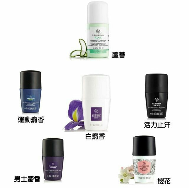 🌟現貨🌟The Body Shop 美體小舖 白麝香體香劑  蘆薈 男士白麝香 止汗劑 體香止汗劑