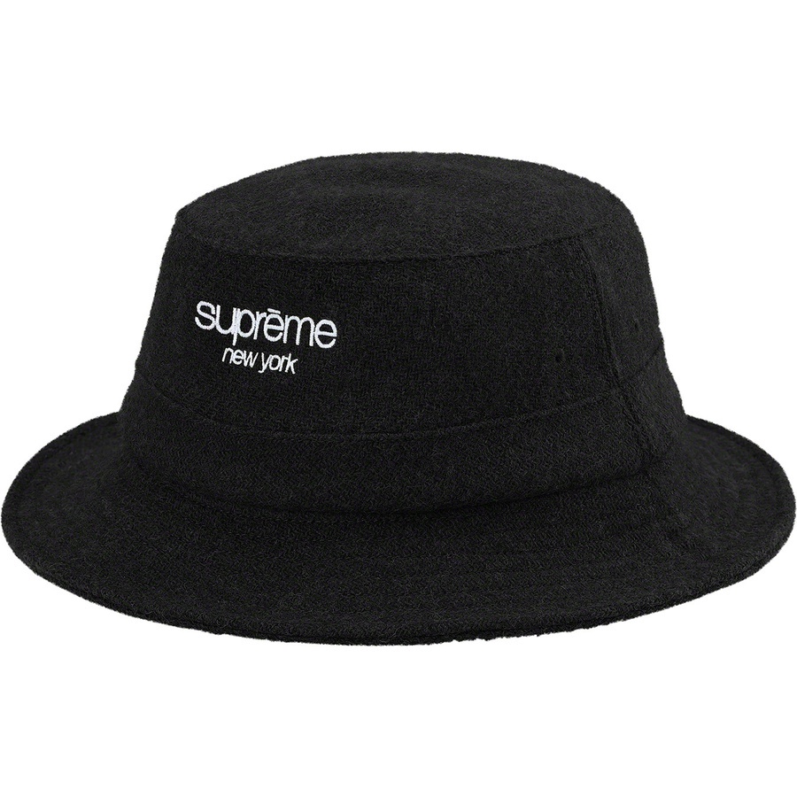 SUPREME x HARRIS TWEED FW21 CLASSIC LOGO CRUSHER 漁夫帽 (黑色)
