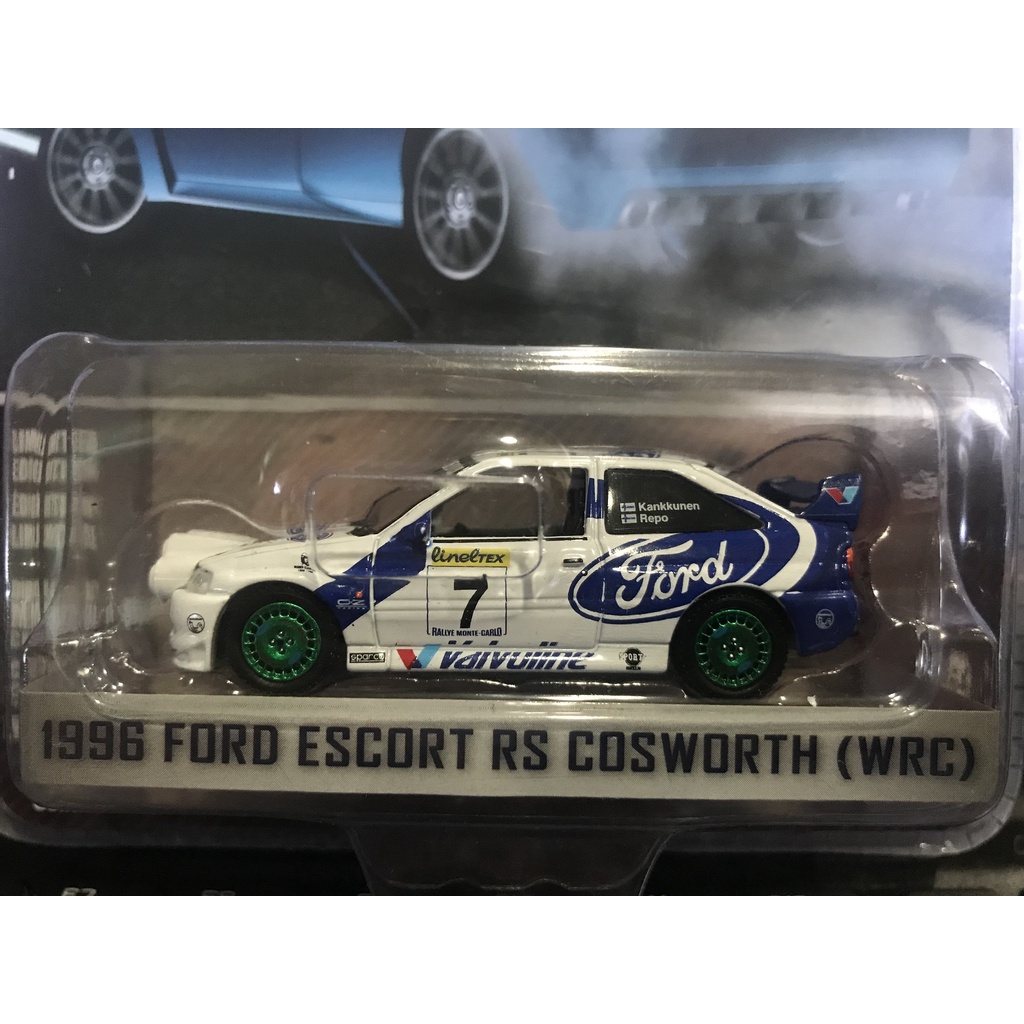 greenlight 1996 Ford escort RS cosworth (WRC) 1/64 綠機器