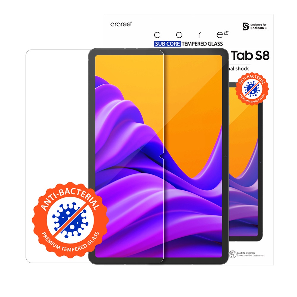 Araree 三星 Galaxy Tab S8/S7 平板強化玻璃螢幕保護貼