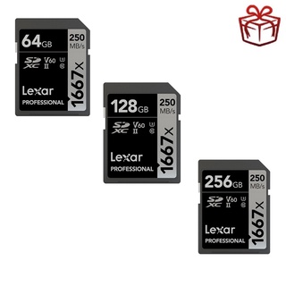Lexar 1667x SD 卡 UHS-II C10 64GB 128GB 高速 250MB/s 256GB V60