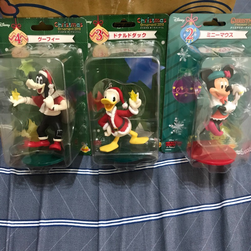 Disney迪士尼2018 2019christmas聖誕節 一番賞 小公仔 灰姑娘 長髮公主 小豬 米妮 高飛 唐老鴨