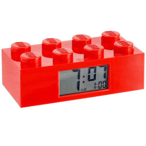 LEGO樂高周邊-經典積木鬧鐘系列 鮮紅