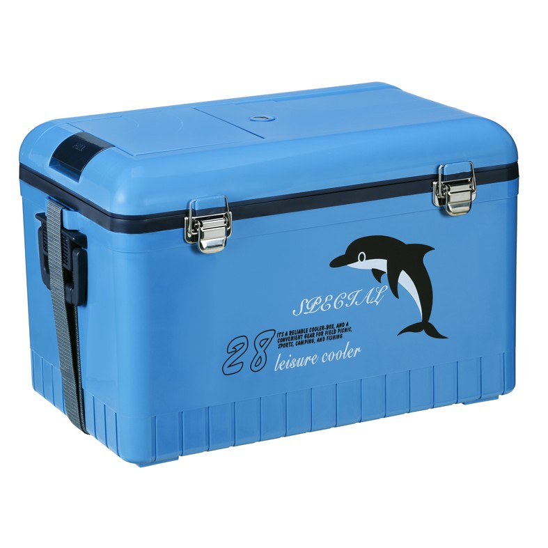 【民辰商行】士貿 冰寶 TH-280 顏色淺藍 25.5公升 有投入口 釣魚冰箱 保冷箱 冷藏箱