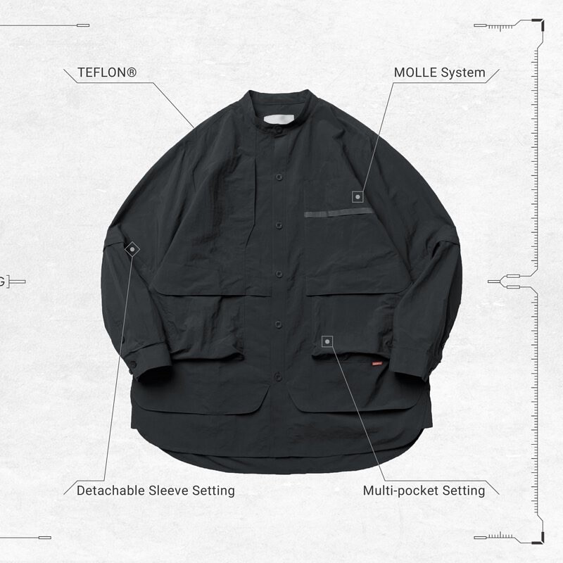 【2號】Goopi “TS-03” 2-way Functional Shirt - D-Gray