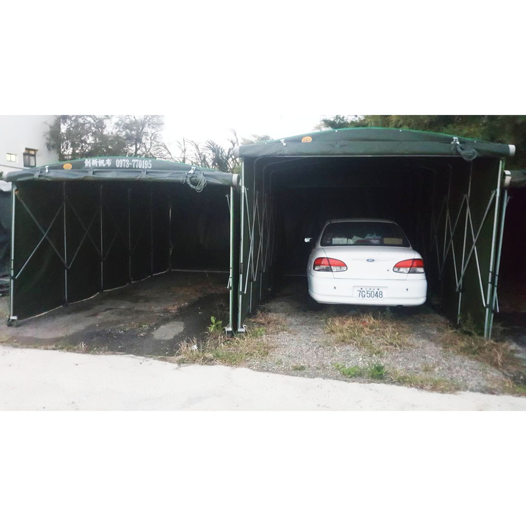 創新帆布行 活動車庫活動篷架 車篷 車架 轎車款 蝦皮購物