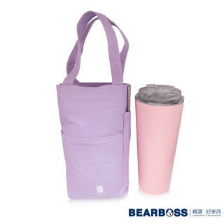 BEARBOSS 帆布隨行杯袋 飲料杯提袋 隨行杯提袋 環保提袋