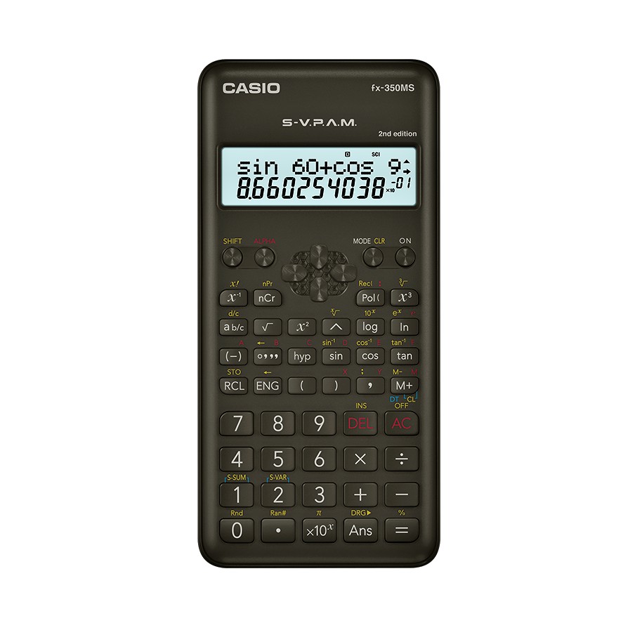 【阿筆文具】//CASIO 卡西歐//12位數 工程型計算機 第2代 FX-350MS II (新品上市)