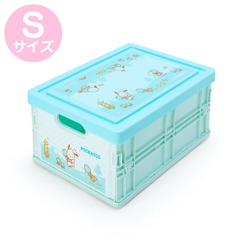 【震撼精品百貨】日本sanrio三麗鷗 透明蓋折疊收納箱 塑膠收納s 雙子星/美樂蒂/帕帢狗