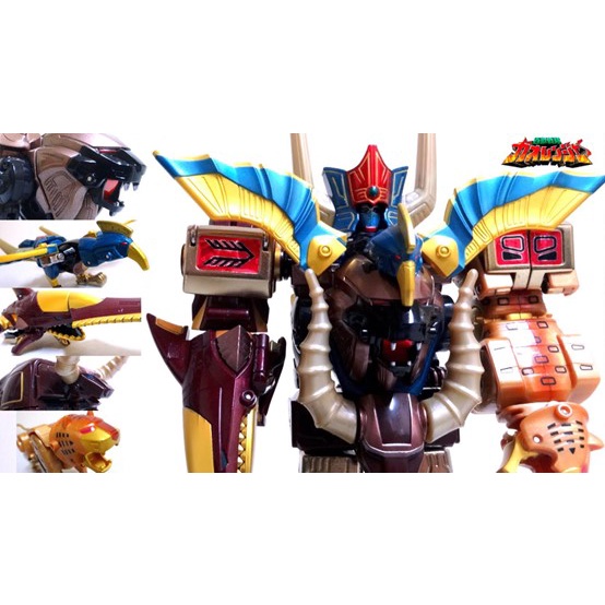 BANDAI 萬代正版 牙吠神、超級百獸合體 百獸戰隊 DX 組裝可動玩具，模型 全收有優惠!!