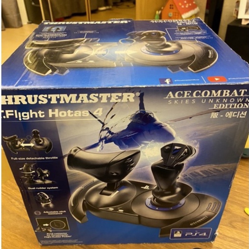 THRUSTMASTER 圖馬思特 T.Flight Hotas 4 飛行搖桿 二手 PS4 PC 微軟模擬飛行