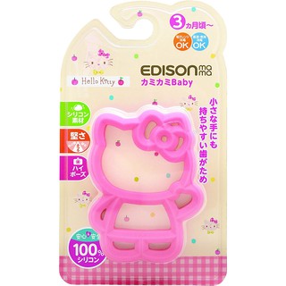 【馨baby】日本 KJC EDISON mama 嬰幼兒趣味 Hello Kitty 潔牙器 固齒器