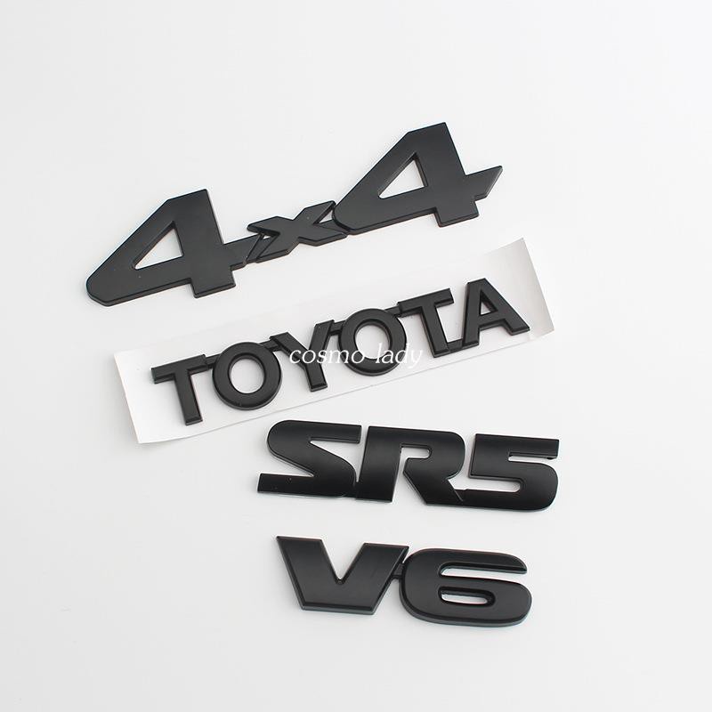 TOYOTA適用於豐田皮卡車標 塔科馬TOYOTA TACOMA 4X4 SR5改裝貼標 尾標
