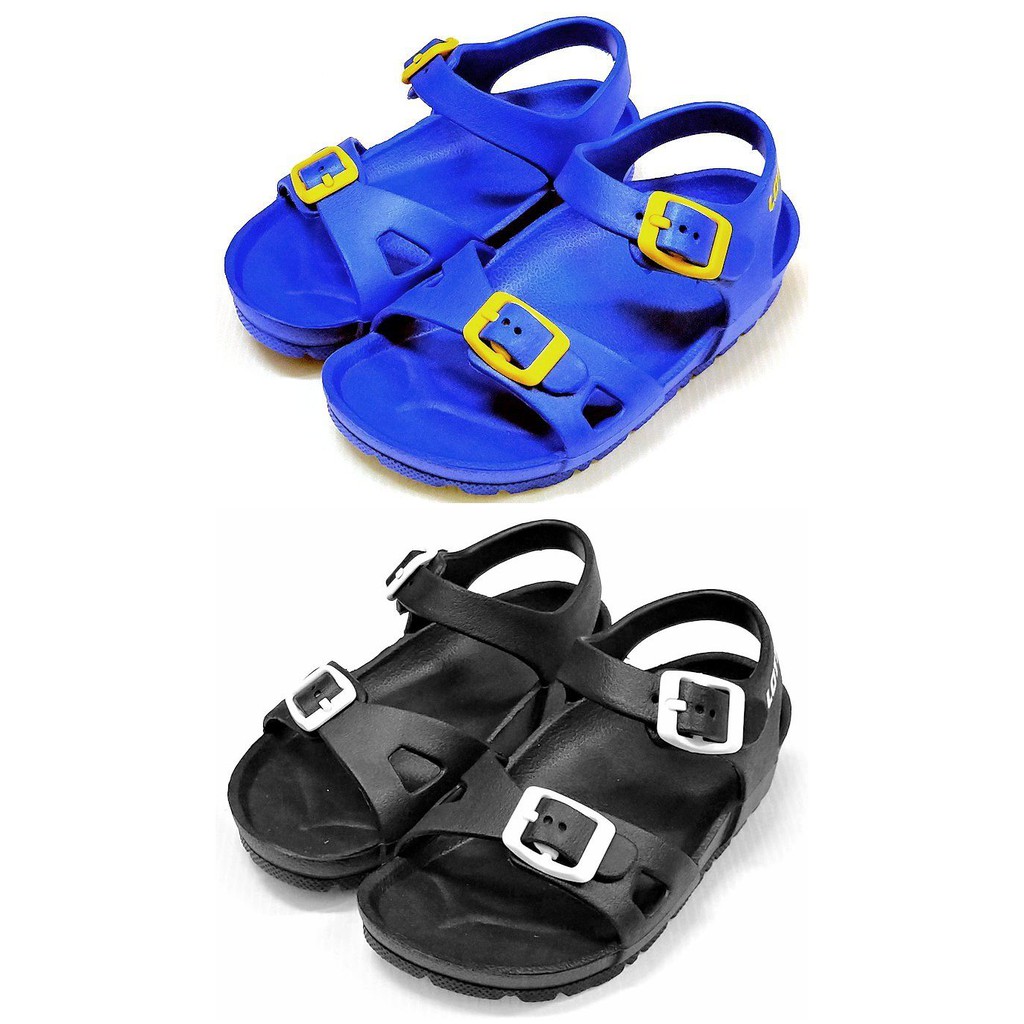 LOTTO MURANO 柏肯型休閒涼鞋 EVA無毒材質 男童段 藍LT9AKS0276/黑LT9AKS0270