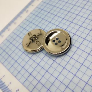 四孔 電鍍單釦 鈕扣 飾品 5365 40l