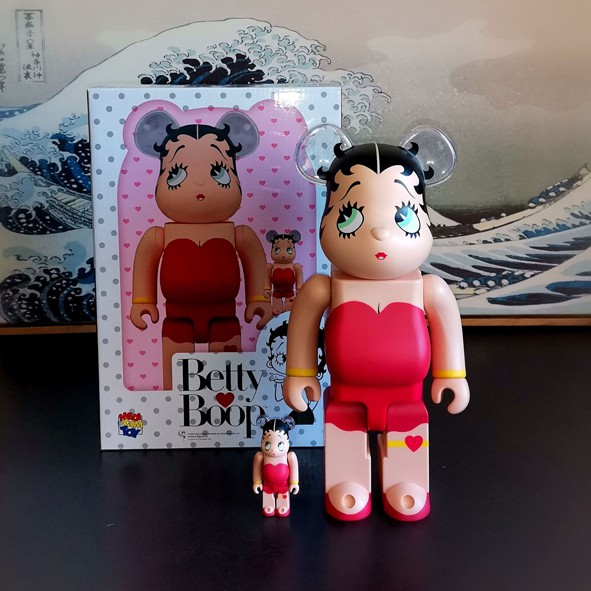 be@rbrick Betty Boop貝蒂400%潮流公仔玩具手辦模型 潮玩裝飾擺件 雕刻模型 男生禮物