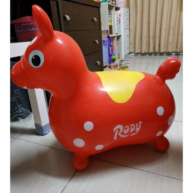 正版rody 跳跳馬兒童騎乘玩具紅色義大利製日規 蝦皮購物