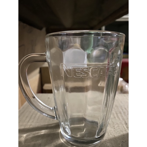 高級玻璃杯 NESCAFE 帶手柄。