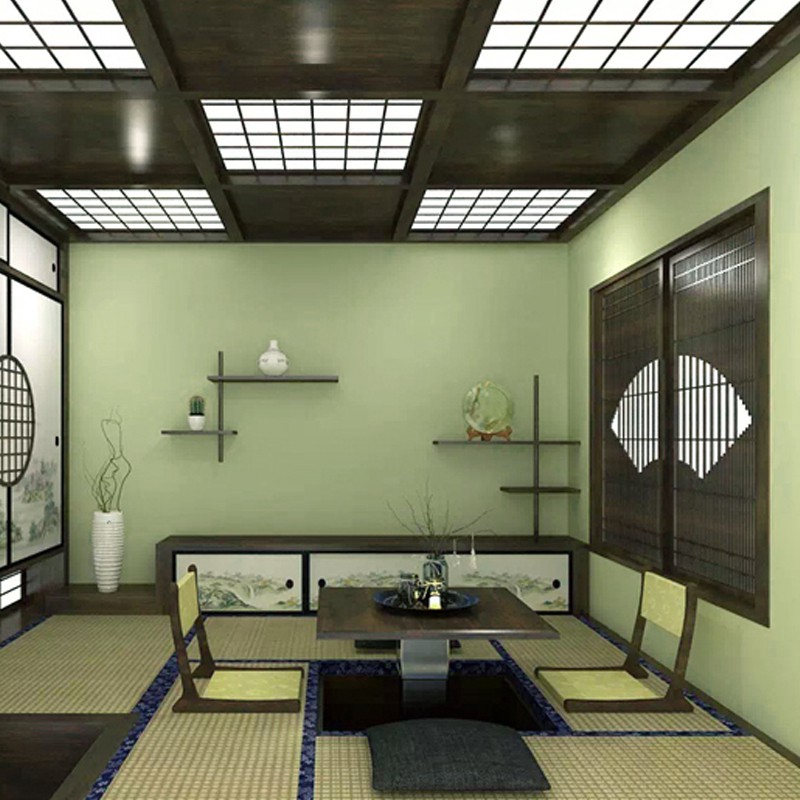 榻榻米壁紙綠色素色和室日本裝飾墻紙臥室料理店日式抹茶綠高品質居家裝飾 蝦皮購物