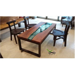 台灣原木造型茶几-沙發桌