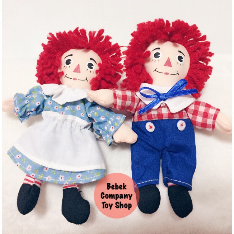 Applause Raggedy Ann and Andy 5"/13cm doll 安娜貝爾 布娃娃 古董玩具 一組