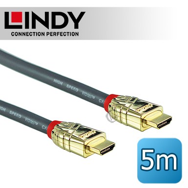 LINDY 林帝 GOLD HDMI 2.0(Type-A) 公 to 公 傳輸線 5M (37864) ~停產出清~