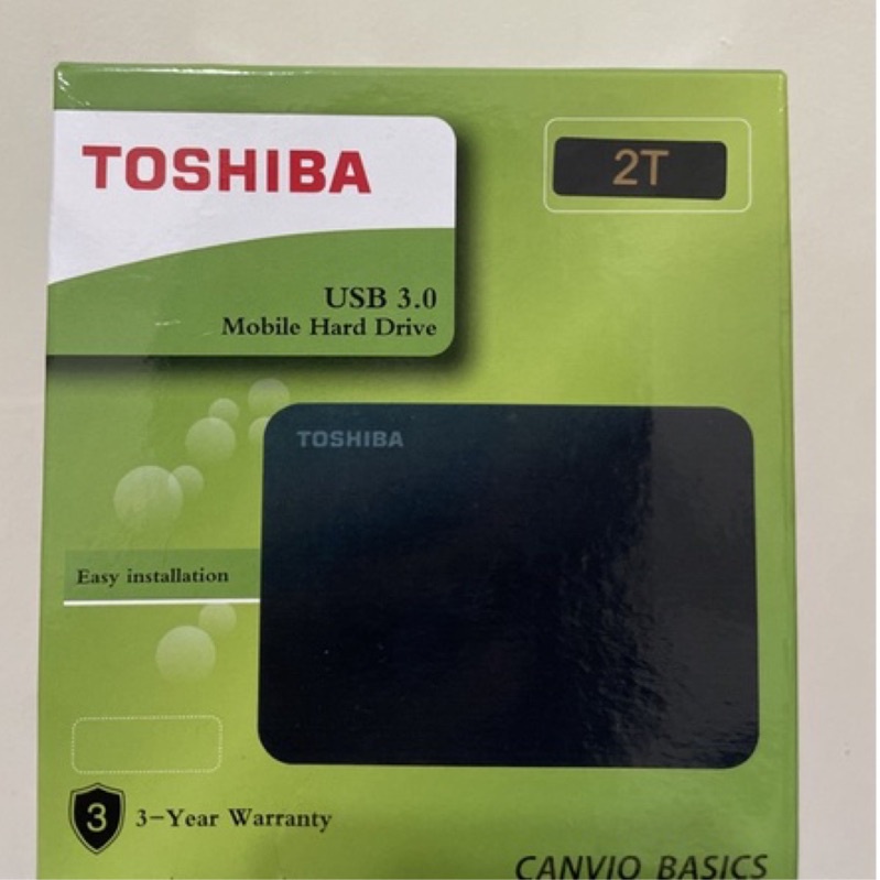 現貨 Toshiba Canvio Basics 黑靚潮川2TB 2.5吋 行動硬碟