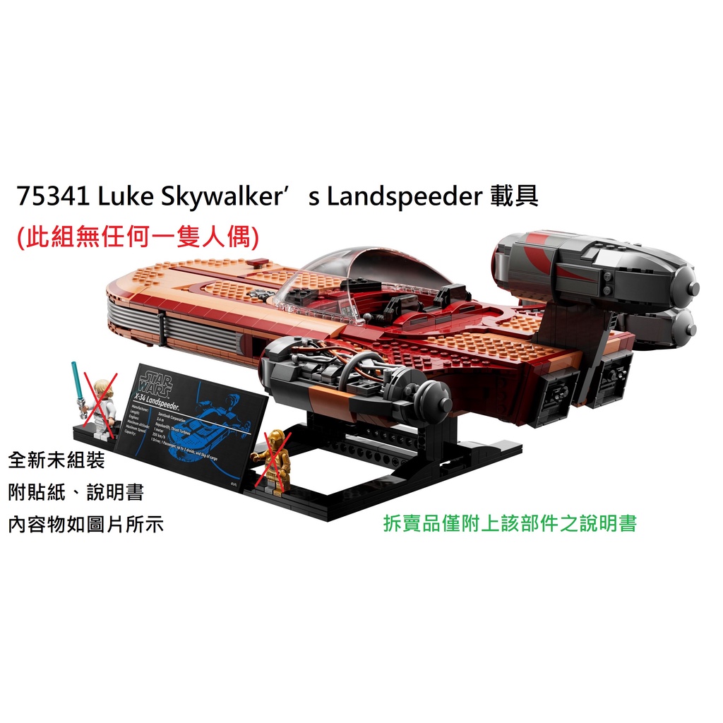 【群樂】LEGO 75341 拆賣 Luke Skywalker’s Landspeeder 載具
