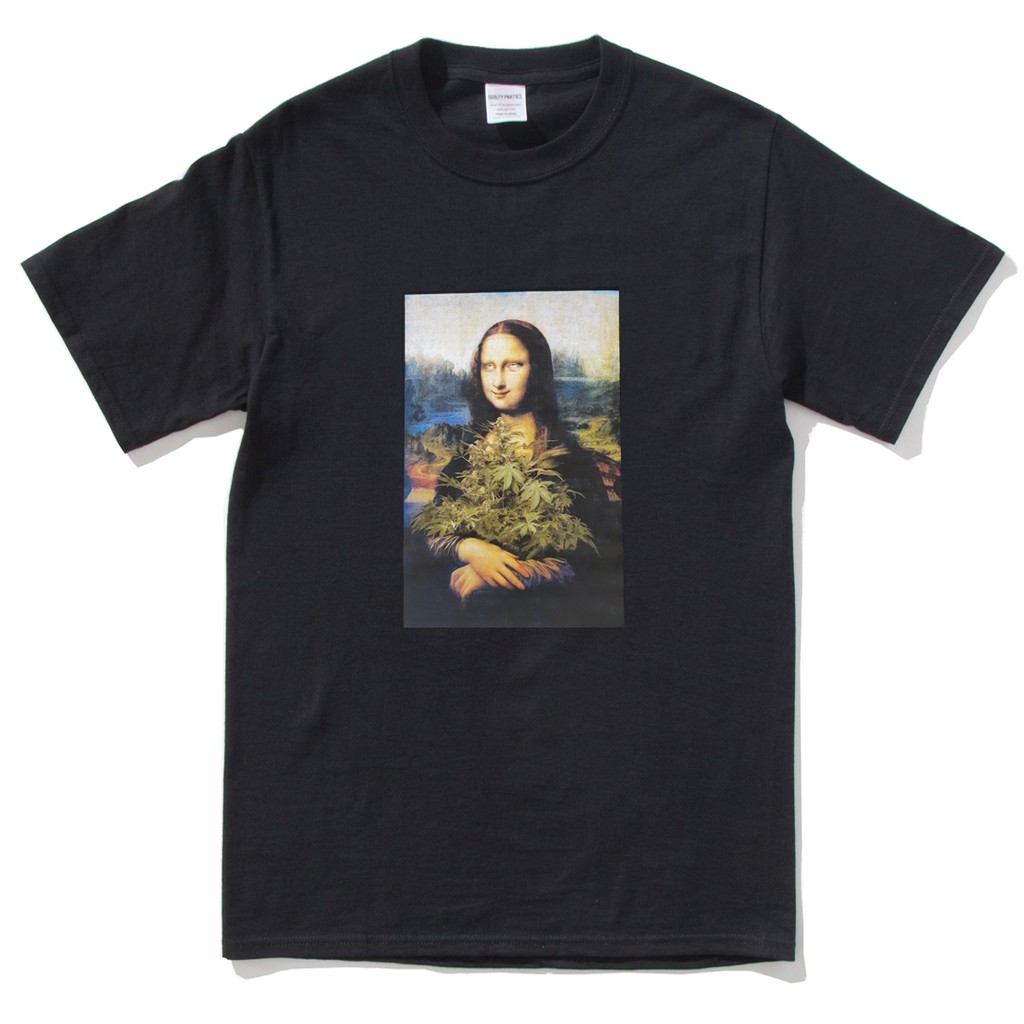 Mona Lisa Weed 短袖T恤 黑色 蒙娜麗莎 潮T 班服 團體服 活動 趣味【快速出貨】