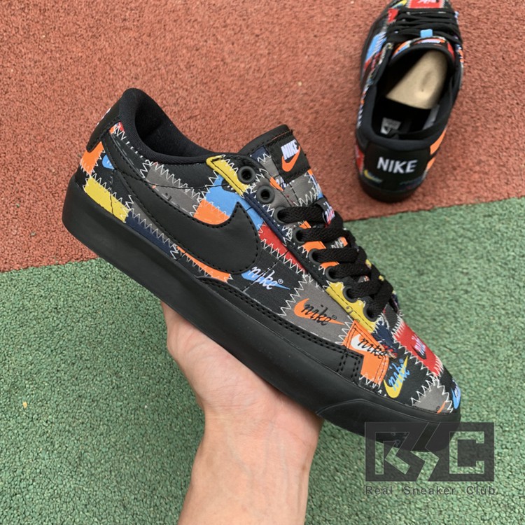 nike blazer low patchwork