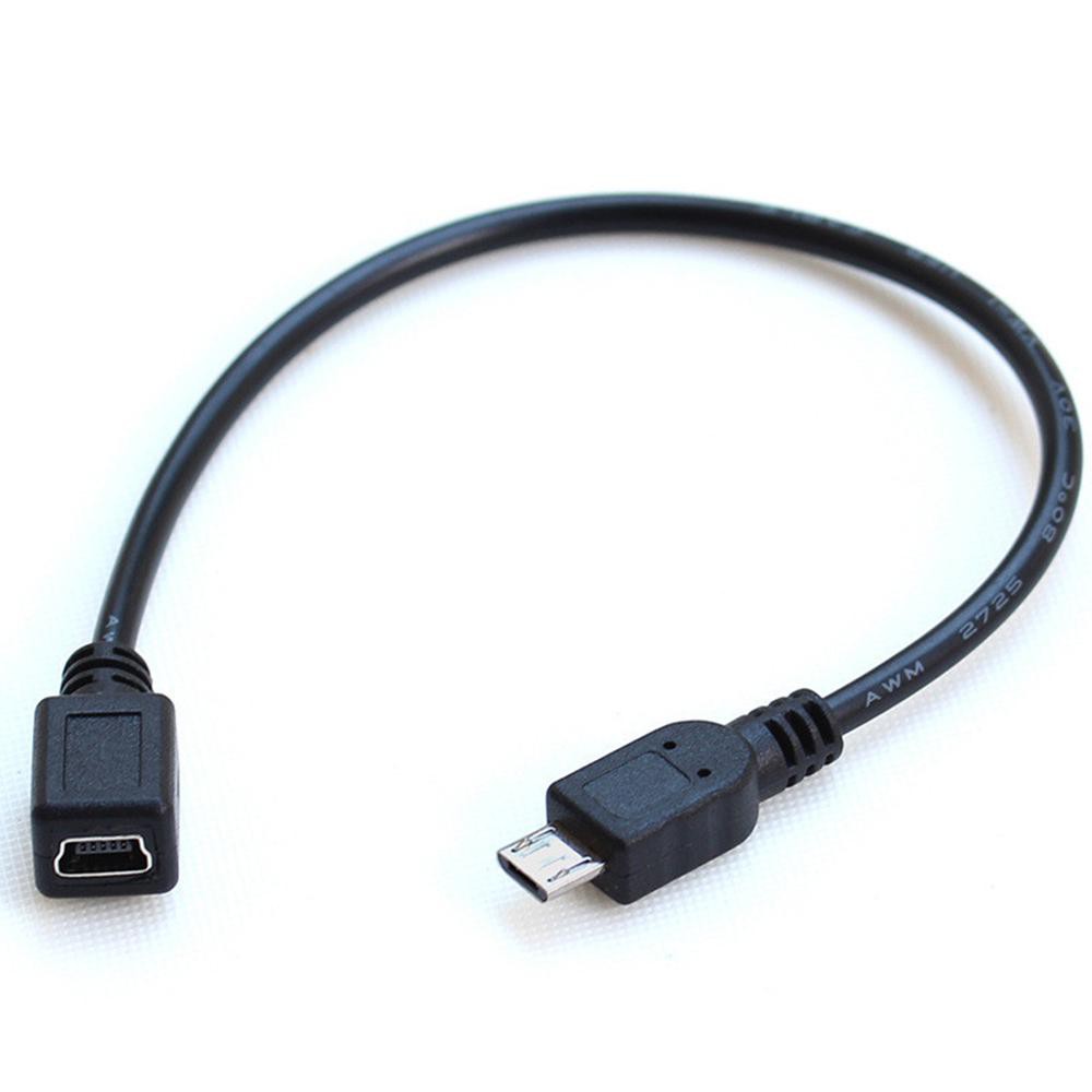 適配器 USB 2.0 mini-a 5 針母頭轉 micro-b 公頭電纜