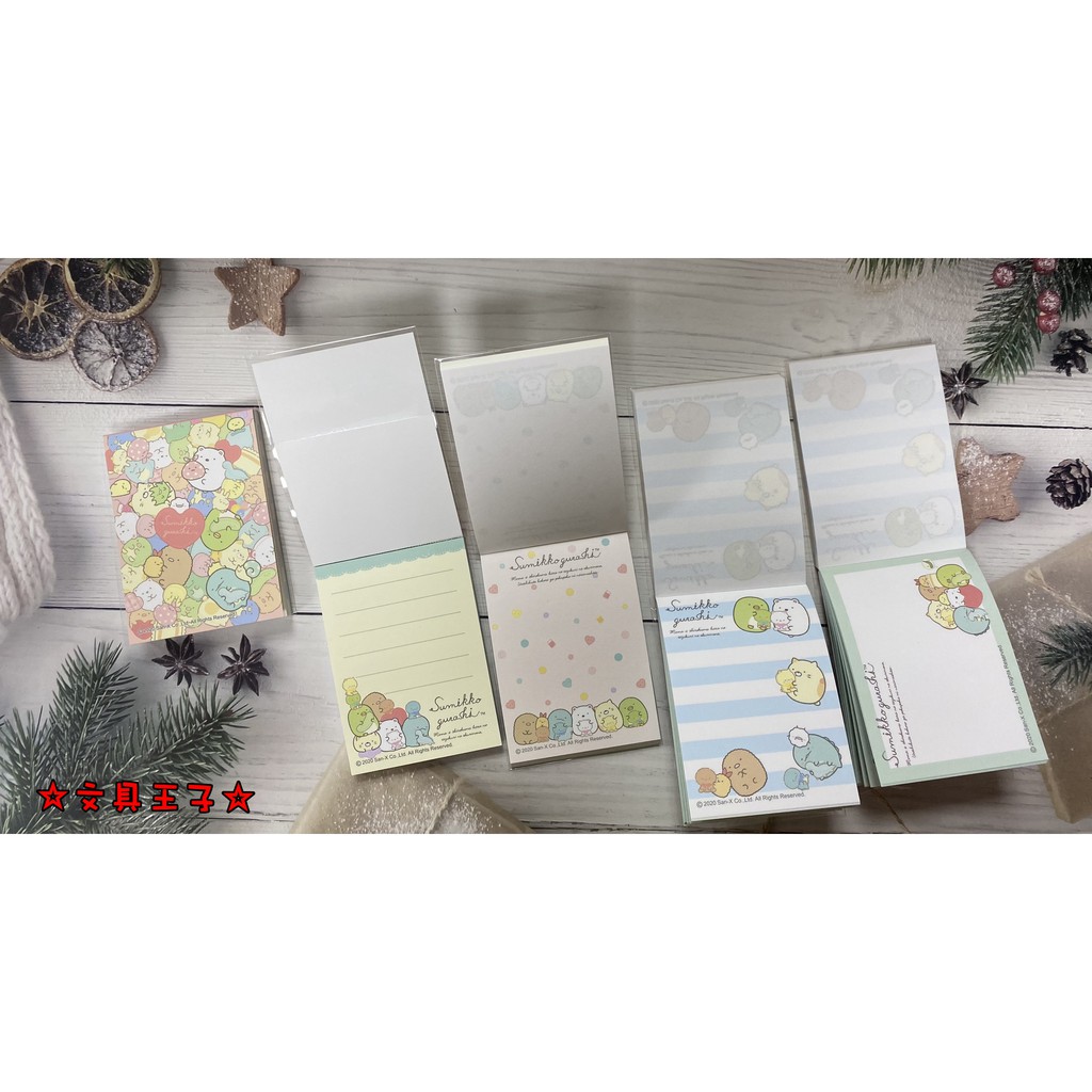 角落生物 迷你便條本.便條紙 SGNG-4301~4 San-X 角落小夥伴