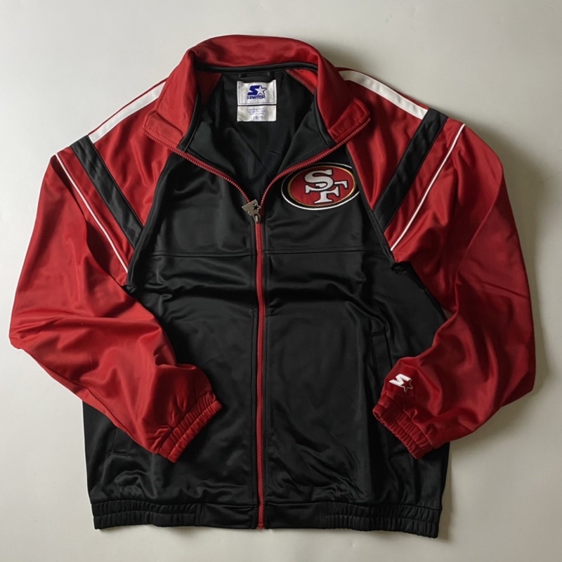 「滾青店」Starter x 舊金山49人 49ers 老式復古裁片式Vintage運動外套