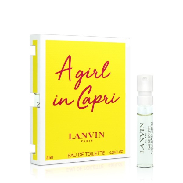 【售完】【原廠公司貨】LANVIN 浪凡 A girl in Capri 卡布里風情女性淡香水 2ml 針管 S23