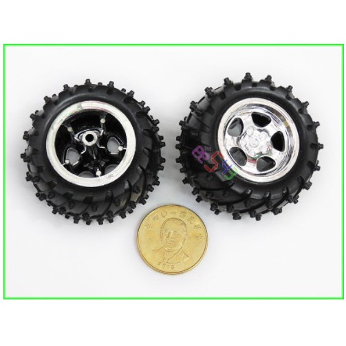 55-3越野車輪．3mm軸用塑膠輪子遙控車輪移動載具感應車塑膠輪胎DIY材料