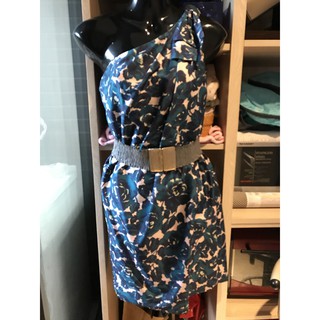 竇騰璜設計師 Stephane Dou 斜肩洋裝 Cocktail Dress, Designer Dress Used