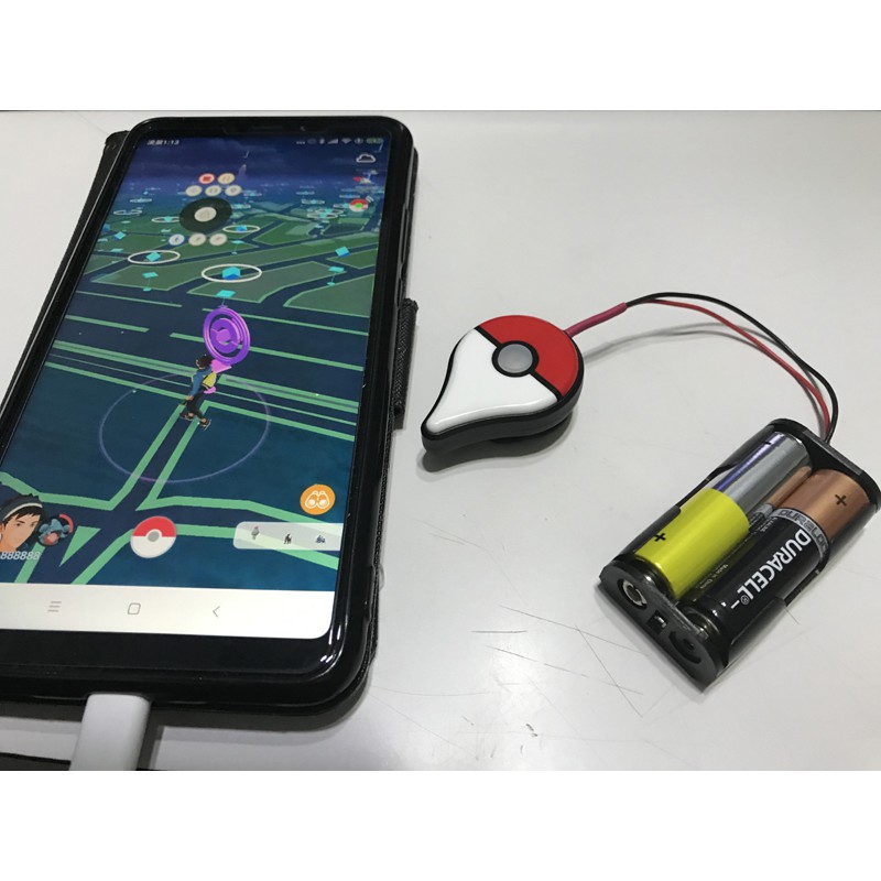 Pokemon Go Plus寶可夢自動抓捕手環已改裝成2顆aa三號電池um3乾電池電力可撐幾個月寶可夢手環改裝