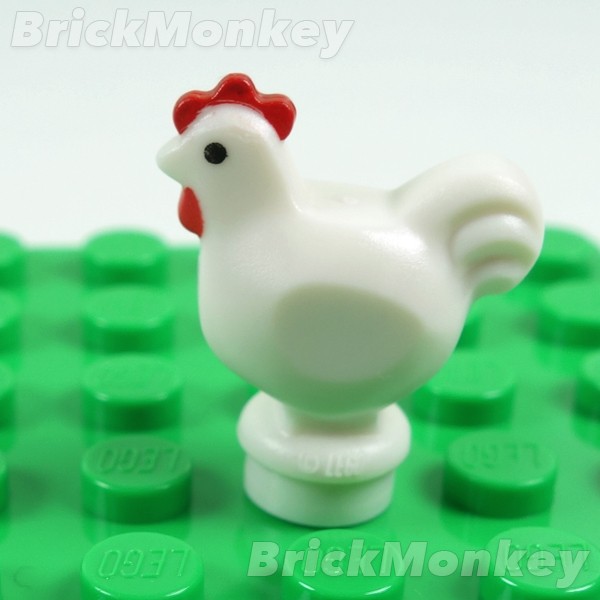 樂高 Lego 白色 公雞 母雞 動物 雞 95342pb01 人偶 食物 配件 農場 街景 White Chicken