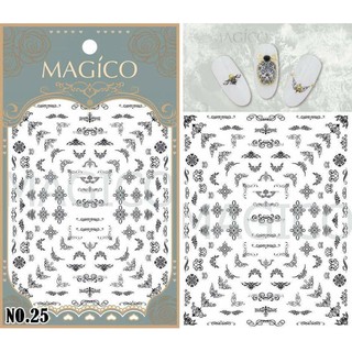 【跑單品拋售💢】Magico美甲極薄寫真背膠貼紙圖騰花紋25