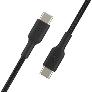 Belkin USB-C 對 USB-C編織傳輸線暨充電線1公尺 USB-IF 認證 CAB004bt1