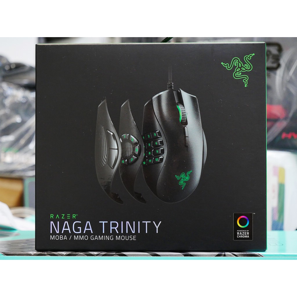 #本店吳銘 - 雷蛇 Razer Naga Trinity 那伽梵蛇 進化版 16000DPI 電競滑鼠 3個可更換側板