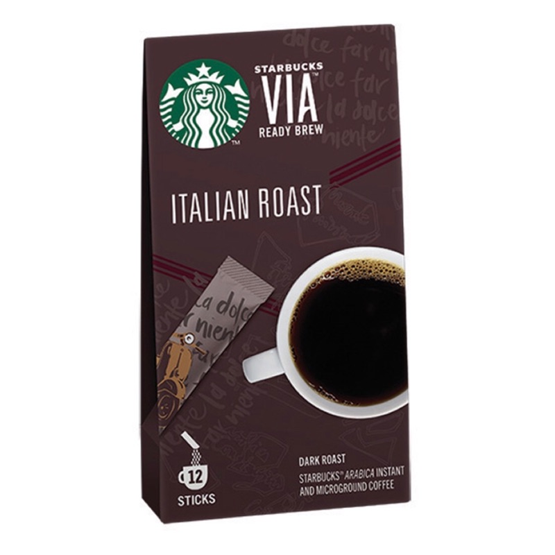 星巴克VIA®義大利烘焙即溶咖啡  Starbucks VIA®Ready Brew-Italian Roast