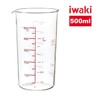 iwaki 日本耐熱抗菌玻璃量杯-500ml